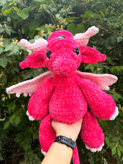 Jumbo crochet alien dragon
