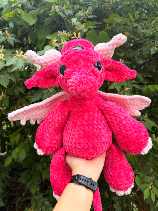 Jumbo crochet alien dragon