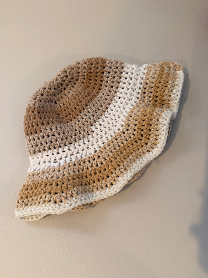 Don’t Taupe to me | neutral tones | crochet adult small bucket hat