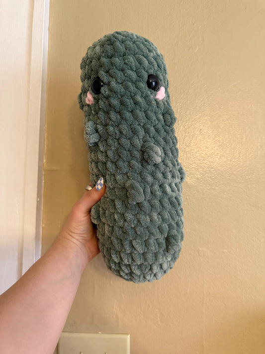 Handmade Emotional Support Pickle: Unique Crochet Plush Toy